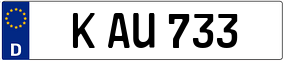 Trailer License Plate